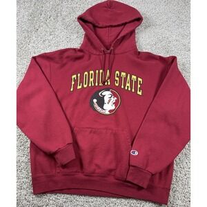 Champion Florida State University Seminoles Hoodie Hooded Sweatshirt Large